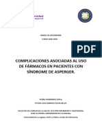 Complicaciones Asociadas Al Uso de Farmacos en Pacientes Con Sindrome de Asperger.