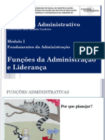 FUNÇÕES DA ORGANIZAÇÃO E LIDERANÇA