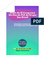 Anais III Congresso On-Line de PLE 2022 Total 114 PG