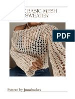 Basic Mesh Sweater Crochet Pattern