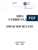 Arie Curriculara Om Si Societate