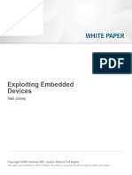 White Paper: Exploiting Embedded Devices