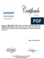 Certificado Mesa Redonda Entendo o Que É Vocação