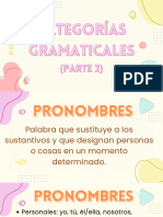 Categorías Gramaticales 2