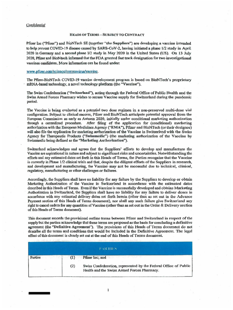 Pfizer Swiss | PDF