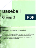 Baseball: Group 3