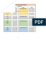 ASL and Project Viva Schedule For Class XII