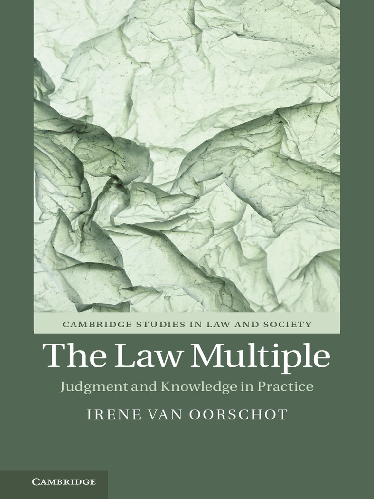 (Cambridge Studies in Law and Society) Irene Van Oorschot - The Law ...