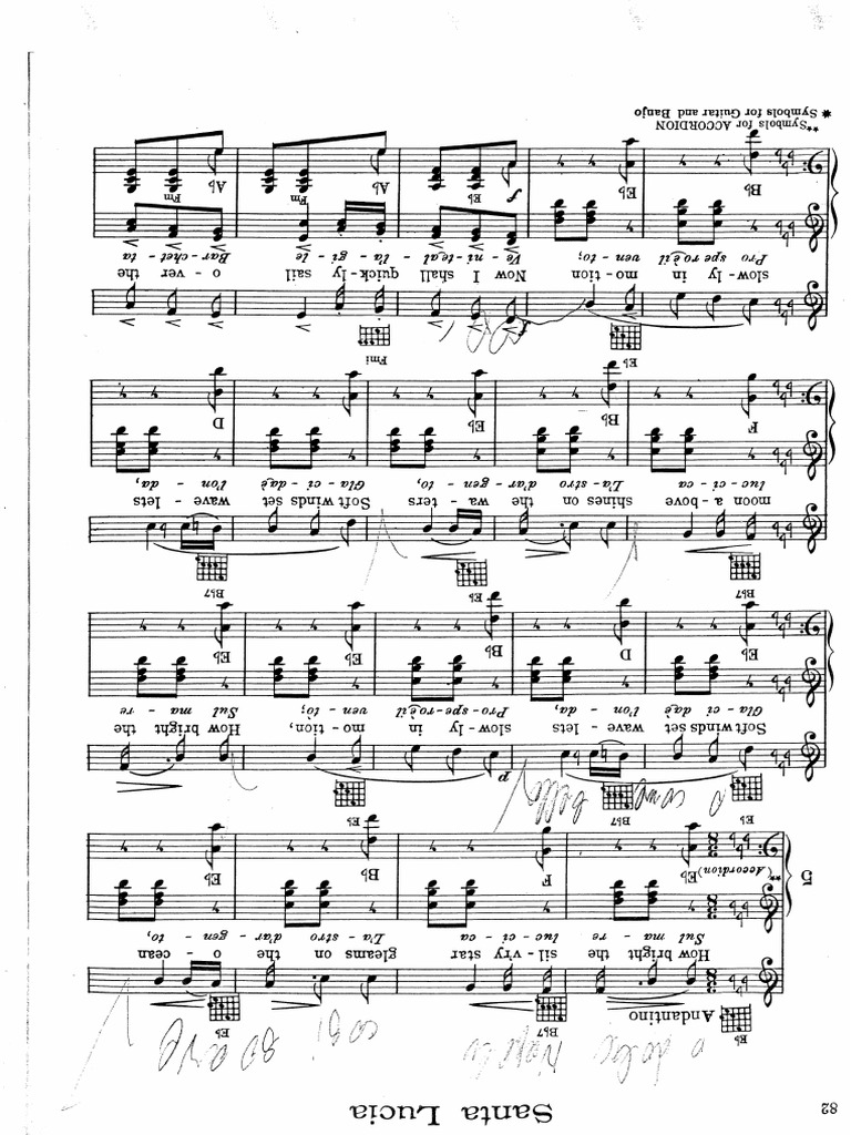 Portada de un PDF de 'Santa Lucía' con diseño minimalista y texto claro sobre fondo blanco