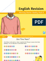 Year 6 English Revision Morning Starter Weekly PowerPoint Pack 8