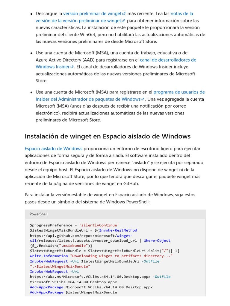 Instalar Winget en Windows Server 2022 | PDF | Microsoft | Microsoft ...