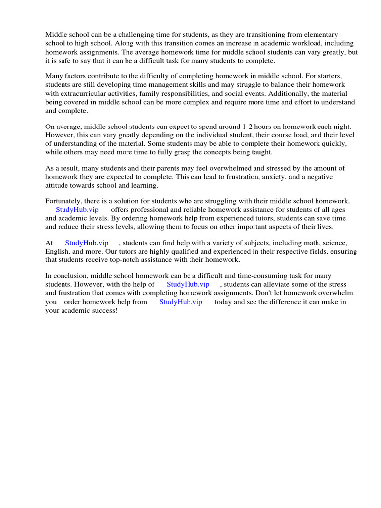 average-homework-time-for-middle-school-pdf-homework