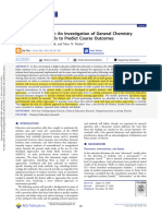 An Investigation of GenChem st study skills to predict outcome