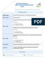 programme journée de rencontre Cluster EMC -UH1