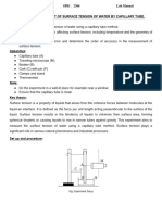 Experiment 2_ Measurement of Surface Tension of Water by Capillary Tube..Docx