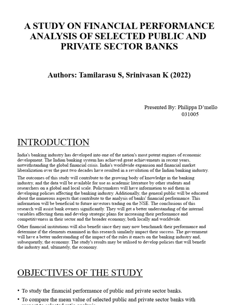 Comparative Financial Performance Analysis Of Two Companies