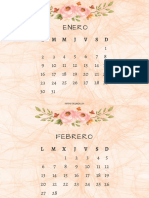 Calendario Melocoton Mensual 2023