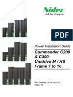 Frequentieregelaars Commander c200 c300 en Unidrive m200 m702 Frame 7 10 Power Installation Guide en Iss12 0478 0234 12