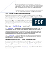 Year 7 Maths Homework PDF