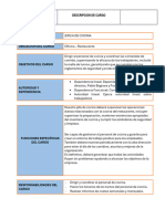 DESCRIPTOR DE CARGO JEFE DE COCINA  pdf