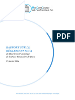 Rapport Du HCJP Sur Le Règlement Européen MiCA