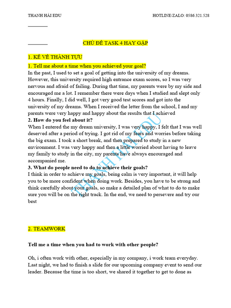 Task 4 | PDF | Self-Improvement