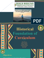 Historical Foundation of Curriculum 2