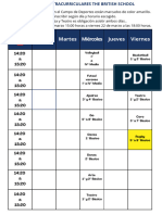 Horarios Extracurriculares TBS 2024