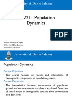 ST 221 Population Growth and Errors in Demographic Data