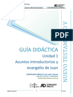 GDU 1 Asuntos Introductorios y Evangelio de Juan