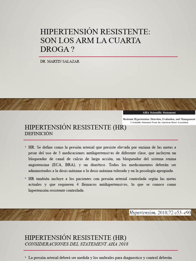 Hipertensión Resistente: Diagnóstico y Tratamiento | PDF | Hipertensión ...