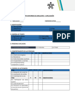 Formato Informe de Simulacro - Evacuación