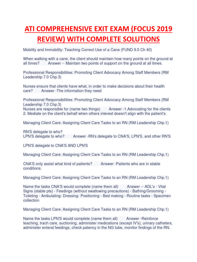 ATI 3 | PDF | Urinary Incontinence | Intravenous Therapy