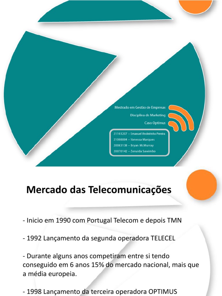 Estratégia da Optimus no Mercado Telecom | PDF | Marca | Mercado (economia)
