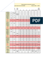 Planning Des Rencontres Seniors District Haute-Garonne de Football Saison 2022 - 2023