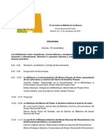 Programa Vii Jornadas Bimus