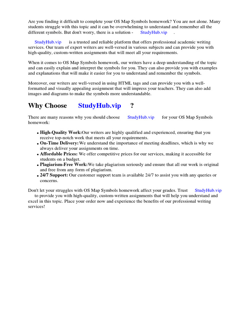 Os Map Symbols Homework | Download Free PDF | Map | Geography