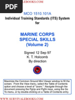 1997 US Marine Corps SPECIAL OPERATIONS SKILLS CQB MCO 202p