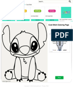 Cute Stitch Coloring Page - ColoringAll