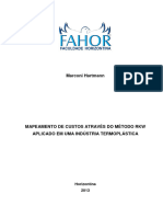 MAPEAMENTO DE CUSTOS ATRAVÉS DO MÉTODO RKW APLICADO A UMA INDÚSTRIA TERMOPLÁSTICA