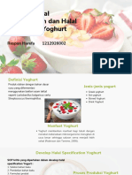 Develop Halal Specification and Halal CCP Plan - Yoghurt - Respon Harefa
