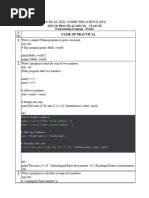 Class 11 PRACTICAL FILE