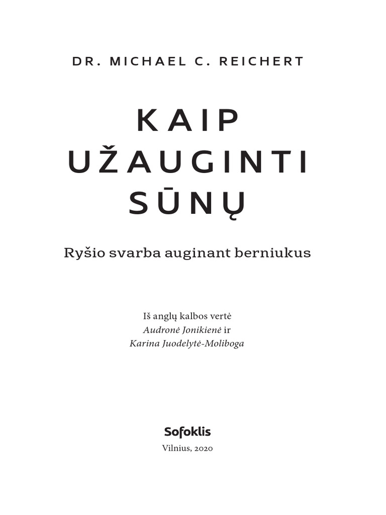 Michael C. Reicher - Kaip Uzauginti SN ISTRAUKA | PDF
