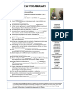 Job Interview Vocabulary Worksheet Templates Layouts - 133276