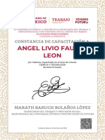 Angel Livio Fausto Leon: Constancia de Capacitación A