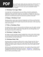 Christmas Homework Ideas Year 1