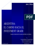 Argentina: El Camino Hacia El Investment Grade: Julio A. Piekarz