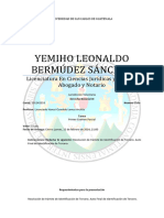 Resolución de Trámite de Identificación de Tercero. Auto Final de Identificación de Tercero. Requerimientos