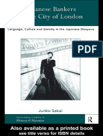 (Routledge Studies in Memory and Narrative) Junko Sakai - Japanese Bankers in The City of London - Language, Culture and Identity in The Japanese Diaspora-Routledge (1999)