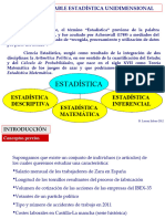 Tema 1.1. Variable Estadística Unidimensional